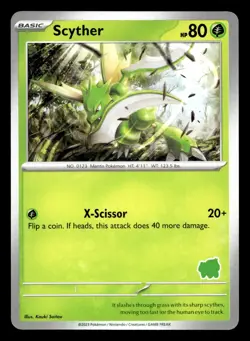 Scyther My First Battle Bulbasaur Deck Pokemon NM - Image 1