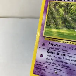 Pokemon TCG Gym Challenge Set Unlimited Sabrina's Abra 94/132 Non Holo DAMAGED - Image 4