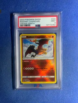 2023 Pokemon SWSH Radiant Charizard Crown Zenith #020 PSA 9 - Image 3