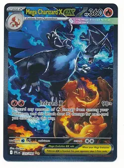 2025 POKEMON TCG PHANTASMAL FLAMES SIR MEGA CHARIZARD X EX #125/094 - Image 1