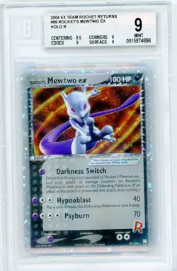 Rocket's Mewtwo EX 2004 Pokemon Team Rocket Returns BGS 9 #99 - Image 1