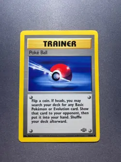 Pokemon TCG PokeBall Trainer Jungle 64/64 Unlimited 1999-2000 Wizards Base Set - Image 1