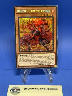 Fighting Flame Swordsman MP24-EN132 - Prismatic Secret Rare - Yugioh! - Image 1