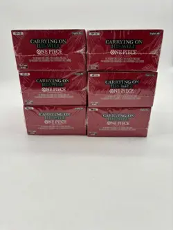 Lot of (6) One Piece OP-13 Carrying His Will Booster Boxes Sealed - Image 4