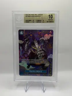 One Piece GECKO MORIA Two Legends SP Alt BGS 10 PRISTINE ST03-004 English - Image 1