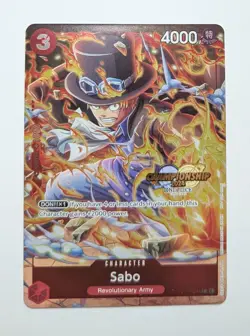 Sabo P-044 CS 2024 Event Pack Holo Foil One Piece TCG Game Card NM - Image 1