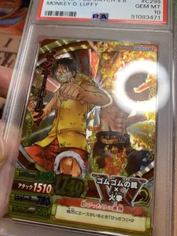 One Piece One Py Berry Match W Monkey D. Luffy & Portgas D. Ace GR C299-W PSA 10 - Image 3