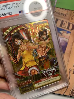 One Piece One Py Berry Match W Monkey D. Luffy & Portgas D. Ace GR C299-W PSA 10 - Image 4