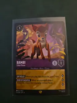 Disney Lorcana TCG - Bambi - Little Prince - 63/204 Reign of Jafar Legendary - Image 1
