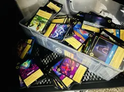Disney Lorcana Cards Bulk Lot 400 Regular & Foil Mixed Random Card Lot TCG Elsa - Image 2