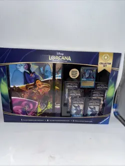 Disney Lorcana First Chapter Collector Set 6 Packs Portfolio Promo Costco Sealed 4050368981752 - Image 1