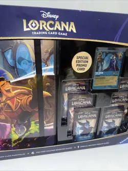 Disney Lorcana First Chapter Collector Set 6 Packs Portfolio Promo Costco Sealed 4050368981752 - Image 3