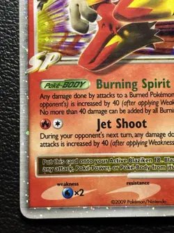 Pokemon Card Blaziken FB LV.X Holo 142/147 Supreme Victors MP - Image 4