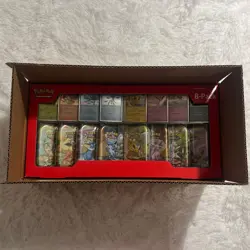 Pokemon Prismatic Evolutions 8 Mini-Tins with Promo Cards Costco 2-Pack IN HAND - Image 2