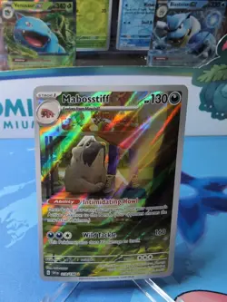 Mabosstiff 218/198 Illustration Rare Holo Scarlet & Violet Base Pokemon Card NM - Image 1