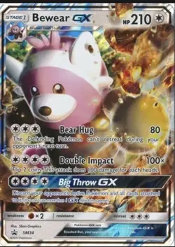 Bewear GX SM34 - Black Star Promo Jumbo Card- NM - Image 1