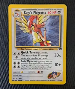 Koga's Pidgeotto 27/132 Gym Challenge Rare Pokemon Vintage Wotc Card - Image 1