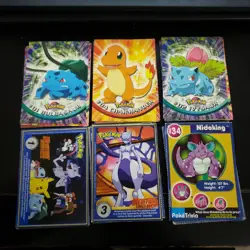 ​Pokemon Vintage 1999 Lot (52 Cards) - Topps Series 1 & Burger King Movie Trivia - Image 1