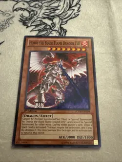 Yugioh! Card TCG Horus the Black Flame Dragon LV8 LCYW-EN199 Common 1st Edition - Image 1