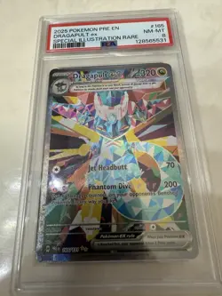 Pokemon Dragapult EX Holo Card 200/167 Twilight Masquerade Series graded PSA 8 - Image 2