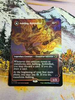 MTG Lorwyn Eclipsed - Ashling, Rekindled FOIL Borderless (0290) NM - Image 1