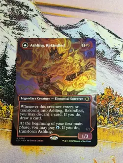 MTG Lorwyn Eclipsed - Ashling, Rekindled FOIL Borderless (0290) NM - Image 3
