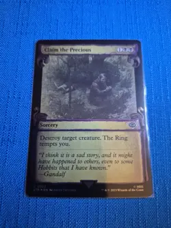 MTG LOTR Claim the Precious 💥 FOIL SPECIAL EDITION SCROLL 💥 #532 Lord Rings - Image 1