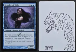 SKETCHED MtG Magic _ Dark Ascension Artist Proof _ BEGUILER OF WILLS _VHTF 1/50! - Image 1