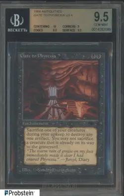 1994 Magic The Gathering MTG Antiquities Gate to Phyrexia BGS 9.5 GEM MINT - Image 1