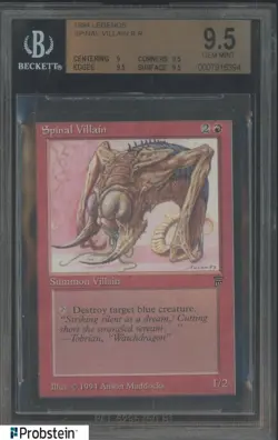 1994 Magic The Gathering MTG Spinal Villain BGS 9.5 GEM MINT - Image 1