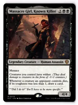 Massacre Girl, Known Killer 79 Commander: Lorwyn Eclipsed Normal NM - Image 1