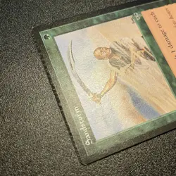 Sandstorm MTG Mirage Green Common Magic Crimped Error Misprint Oddity LP-EX - Image 3