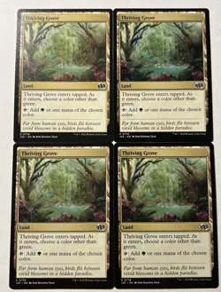 MTG - 4x Thriving Grove Playset Foundations Jumpstart NM - Image 2