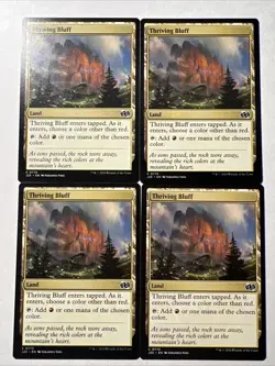 MTG - 4x Thriving Bluff Playset Foundations Jumpstart NM - Image 2