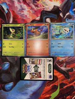 Unova Starters Poster Collection Promo Set Pokemon Black Bolt & White Flare NM - Image 1