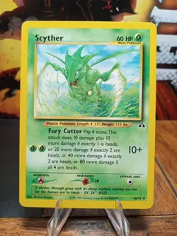 2000 Pokemon Neo Discovery Scyther #46 Extremely LP - Image 1