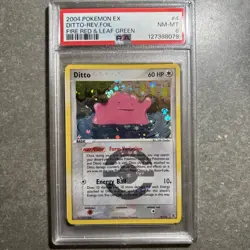 2004 Pokemon EX Fire Red Leaf Green Ditto Holo Rare Card 4/112 PSA 8 NM - Image 1