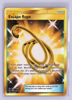 Pokemon Card Sun Moon Burning Shadows 163/147 Secret Rare Escape Rope - Image 1