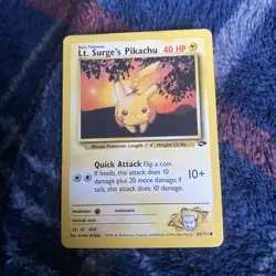 Lt. Surge's Pikachu Gym Challenge 84/132 Pokemon Card TCG (LP) - Image 1