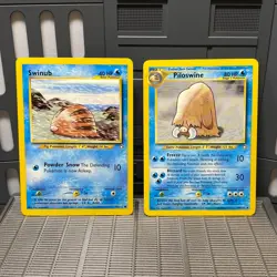 Swinub 79/111 & Piloswine 44/111 Neo Genesis Set Lot Of 2 WOTC Pokemon Card - Image 1
