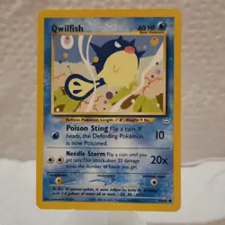 Pokemon Qwilfish Neo Revelation 49/64 Common 60 HP Regular English - Image 1