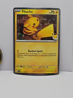 Pikachu 051 /162 Stamped 2026 Pokemon Day 30 Promo TCG With Coin - Image 2