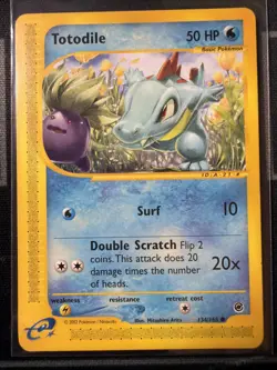 Pokemon Expedition Totodile #134/165 Unlimited - Image 1