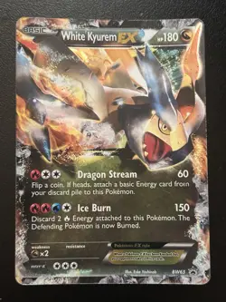 2012 Pokemon, Black & White Promos, #BW63 White Kyurem EX, Holo Black Star Promo - Image 1