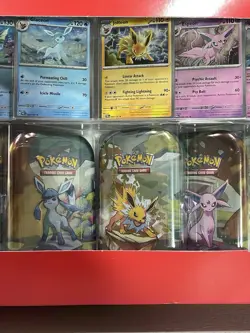 Pokemon TCG Prismatic Evolution 8-Pack Mini Tins BRAND NEW SEALED Costco Promo - Image 3