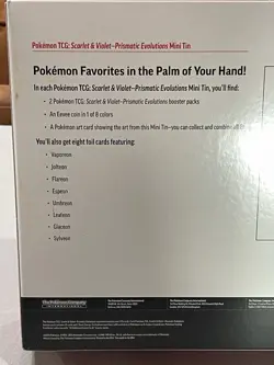 Pokemon TCG Prismatic Evolution 8-Pack Mini Tins BRAND NEW SEALED Costco Promo - Image 5