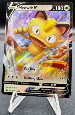 Meowth V SWSH004 - Pokemon TCG - Sword & Shield - Black Star Promo - Image 1