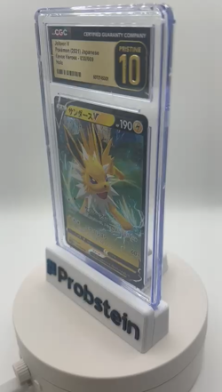 2021 Pokemon Japanese Eevee Heroes #030/069 Jolteon V CGC 10 Holo PRISTINE - Image 2
