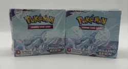 Lot of (2) Pokemon TCG Sword & Shield Chilling Reign Booster Boxes Sealed - Image 1