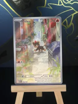 Pokemon TCG Litleo 139/132 Illustration Rare Holo Me01: Mega Evolution English - Image 1